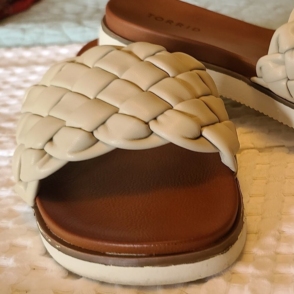 Torrid Braided Single Banded Slide Sandal